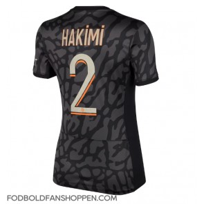 Paris Saint-Germain Achraf Hakimi #2 Tredjetrøje Dame 2023-24 Kortærmet